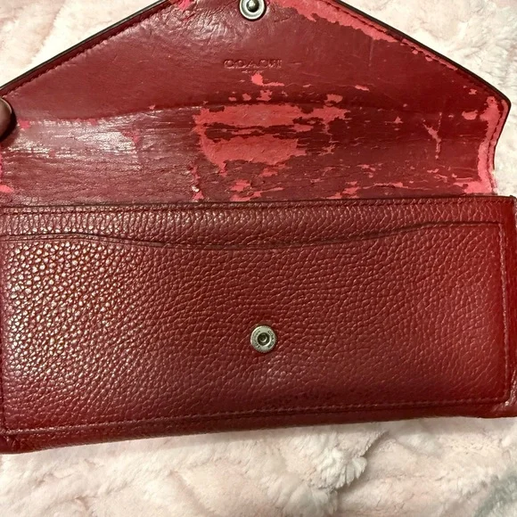 Coach Women's Dark Brown Snakeskin Wallet - Picture 4 of 7